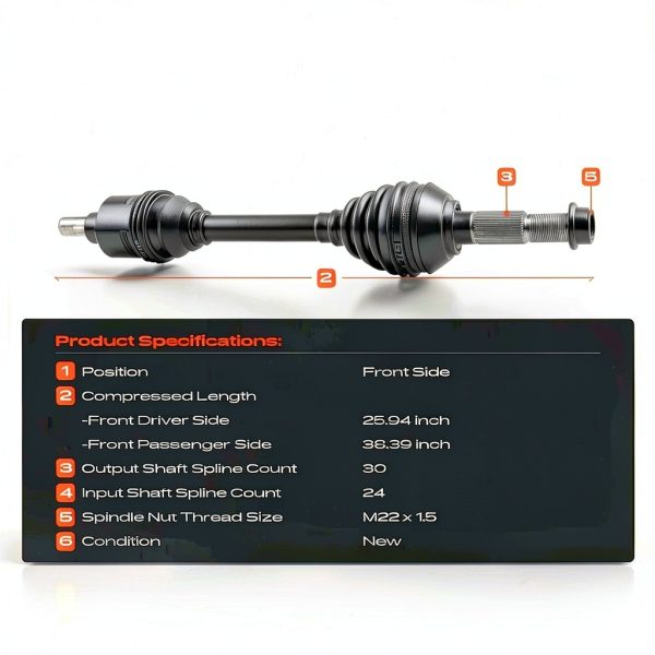A-Premium CV Axle Shaft Assemblies for Lexus ES350-2
