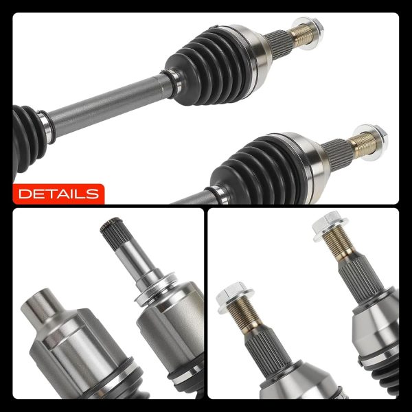 A-Premium Front CV Axle Assembly Steel Design-8
