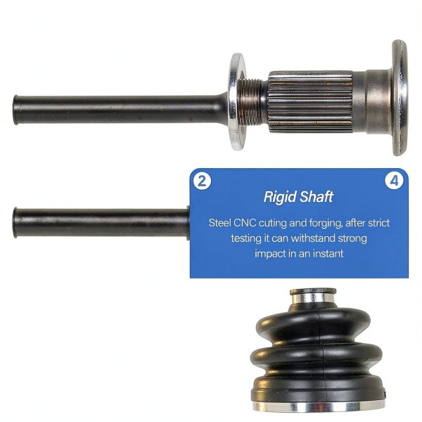 Maxfavor Front CV Axle for Ram 1500 Machined Steel-5