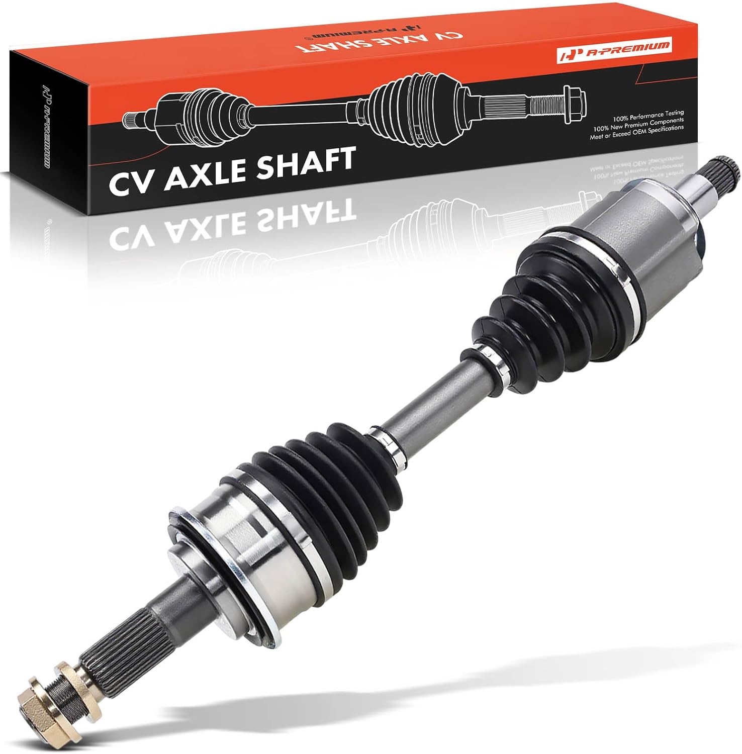 A-Premium CV axle installed on a Toyota Tacoma front wheel