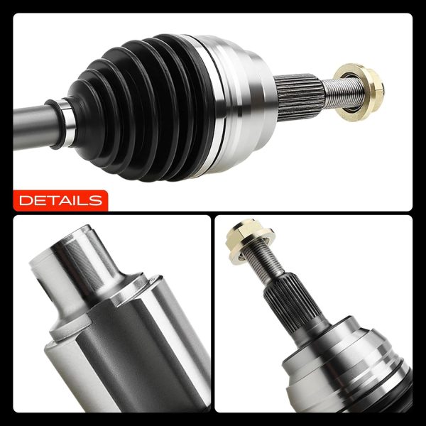 Front CV Axle A-Premium Steel Durable Shaft-8