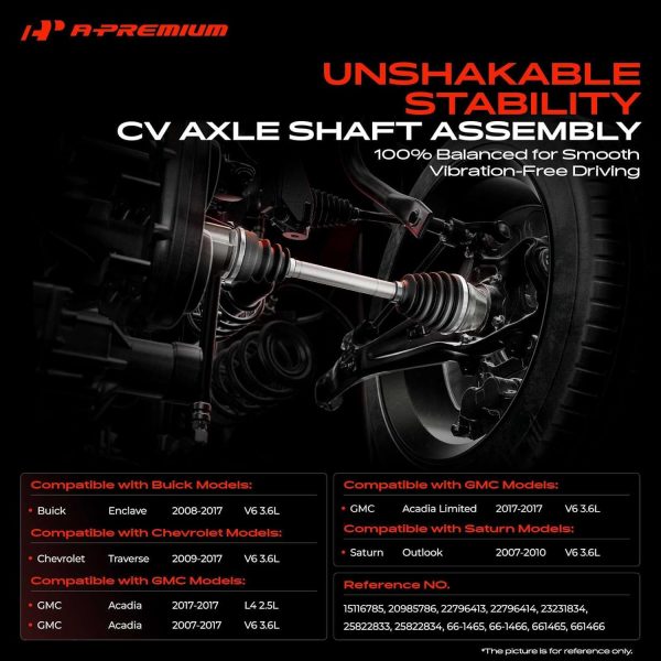 A-Premium Front CV Axle Assembly Steel Design-1